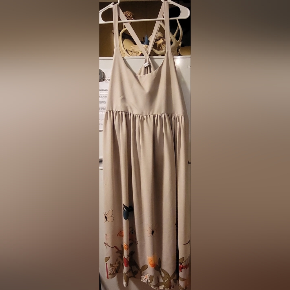 Miss Look light cotton rompers dress sz lg